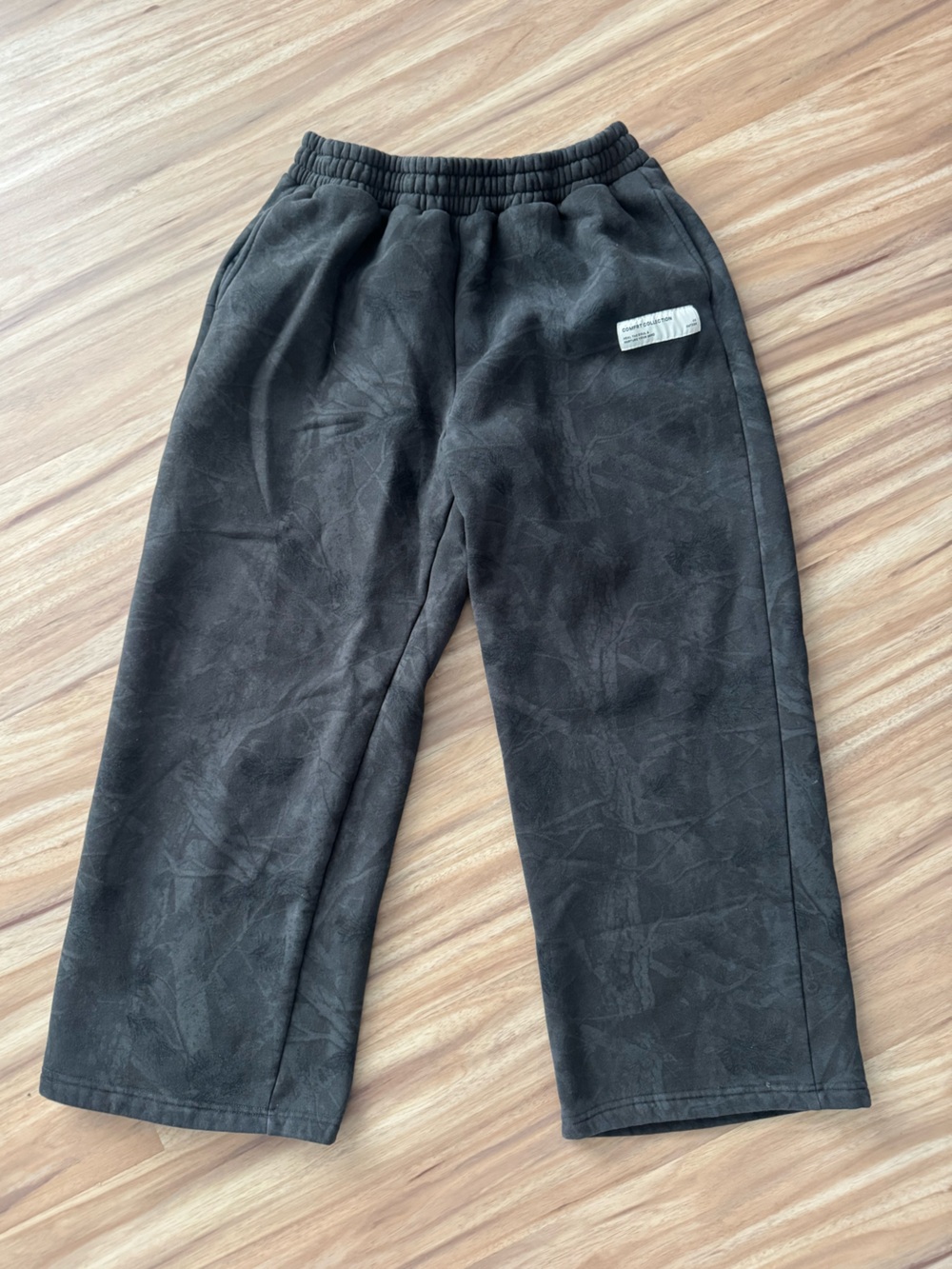 COMFRT Camo Straight Leg Sweatpants Black XL